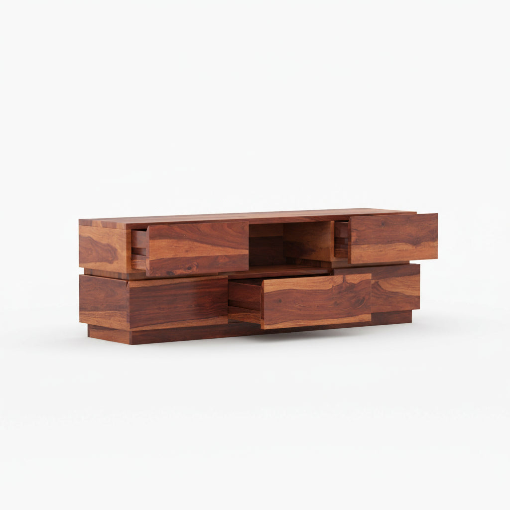 Valeria Sheesham Wood Tv Unit for Living Room