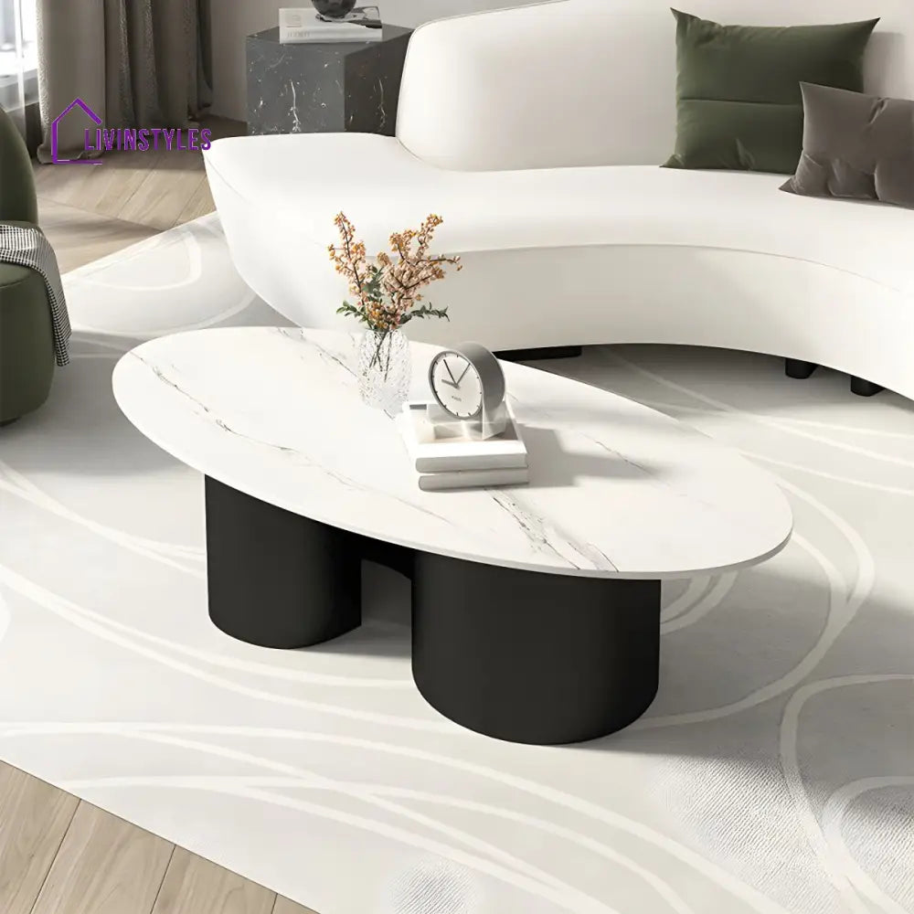 Aadhya Coffee Table for Living Room | Oval Shaped
