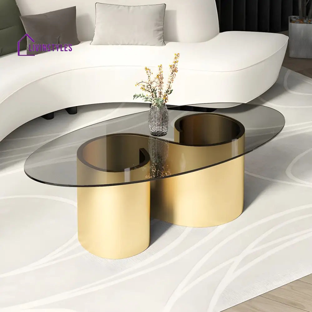 Aadhya Coffee Table for Living Room | Oval Shaped