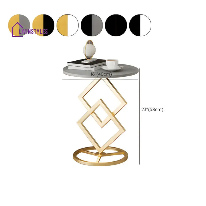 Abigail Metal Side Table for Living Room