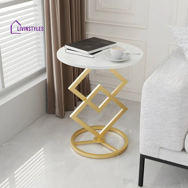 Abigail Metal Side Table for Living Room