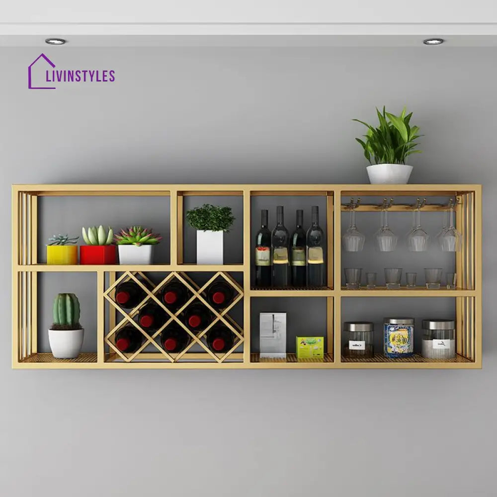 Aditya Metal Wine Rack