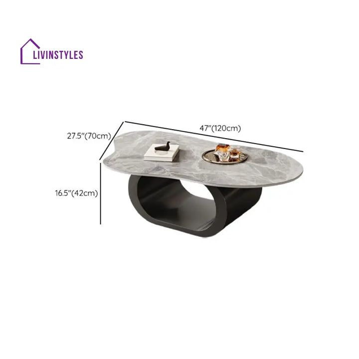 Alva Stainless Steel Coffee Table for Living Room