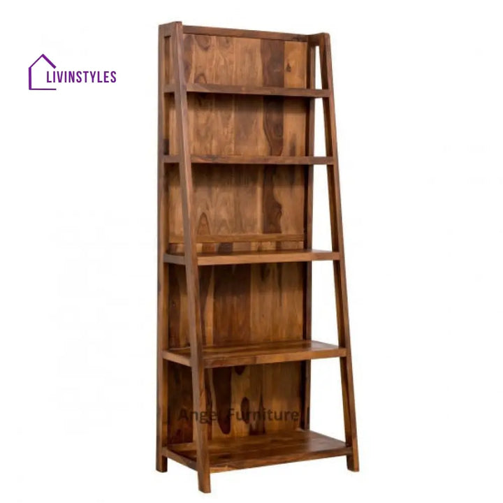 Aniket Ladder Bookshelf Large (Standard Honey Finish)