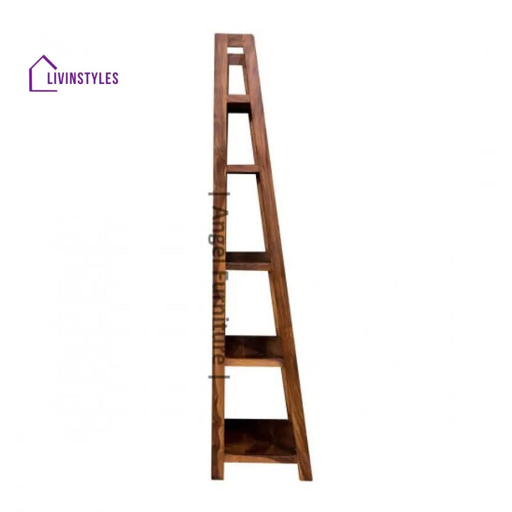 Aniket Ladder Bookshelf Large (Standard Honey Finish)