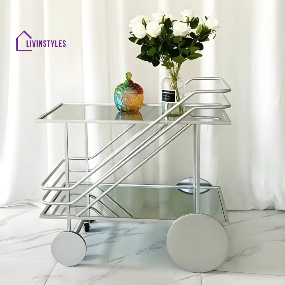 Aniket Stainless Steel Kitchen Trolley