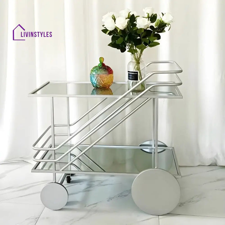 Aniket Stainless Steel Kitchen Trolley