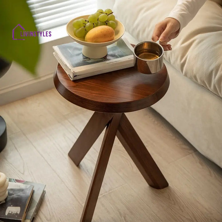 Aria Wooden Side Table for Living Room