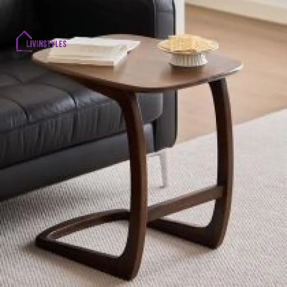 Arohan Laptop Table | Side Table | C Shaped Table For Living Room