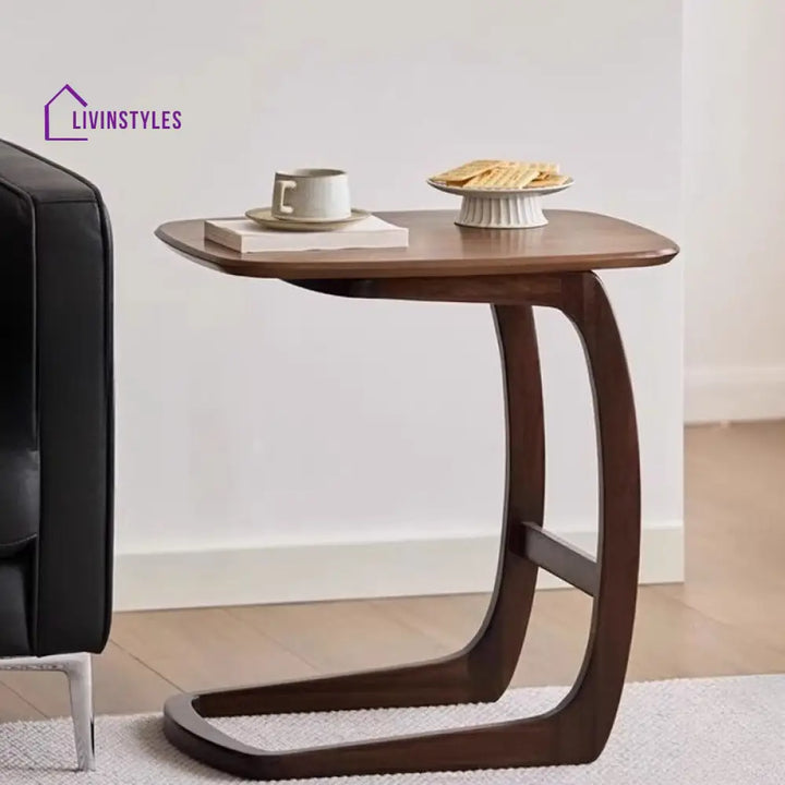 Arohan Laptop Table | Side Table | C Shaped Table For Living Room