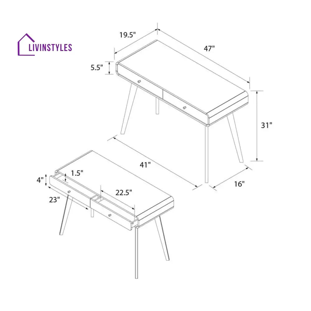 Artyom Solid Sheesham Wood Study Table for Students