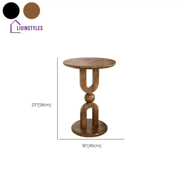 Autumn Wooden Side Table for Living Room