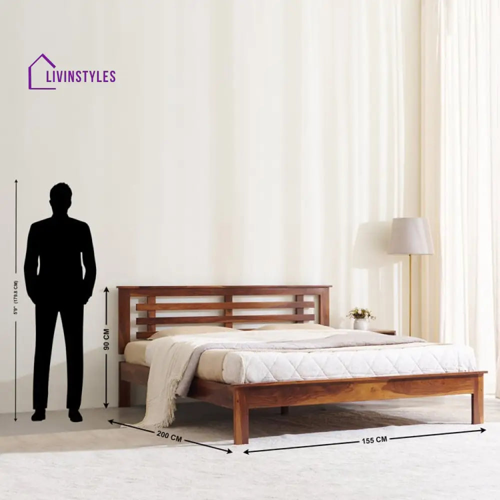 Avelian Solid Wood Bed without Storage