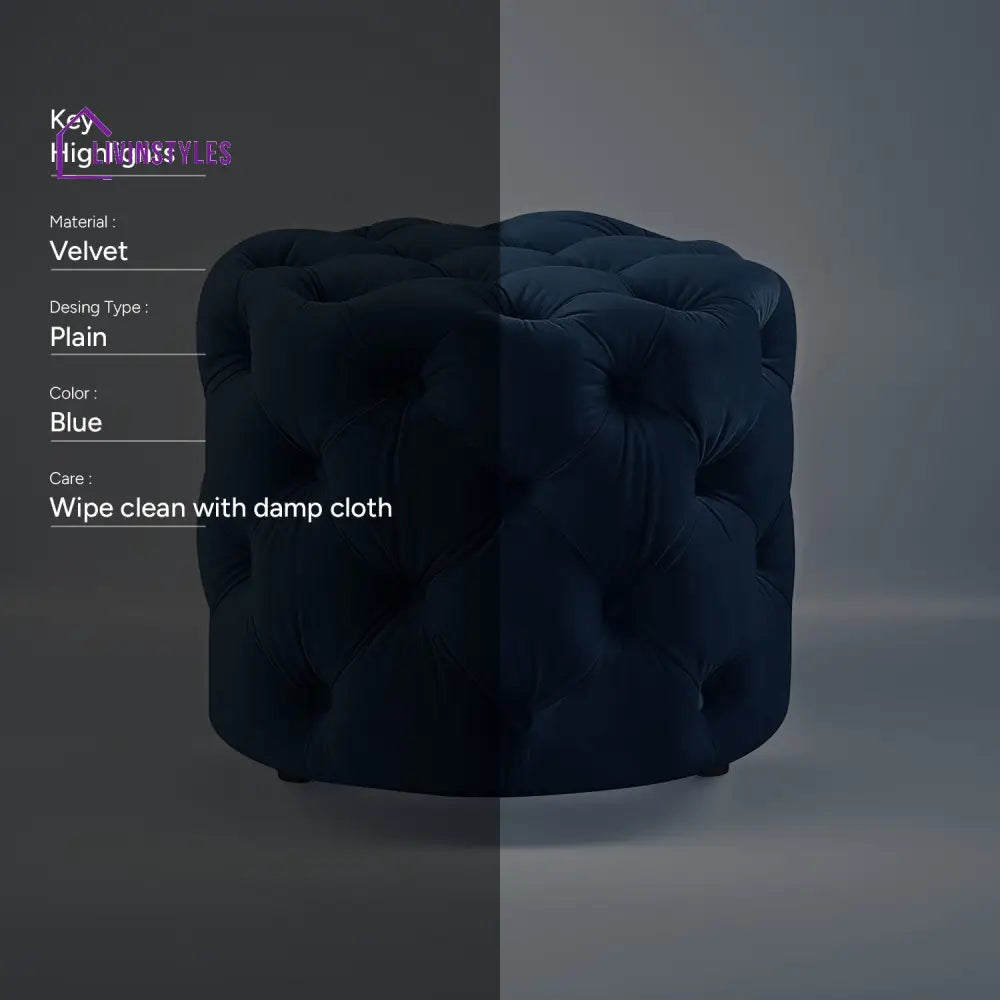 Avgust Ocean Breeze Pouf Furniture