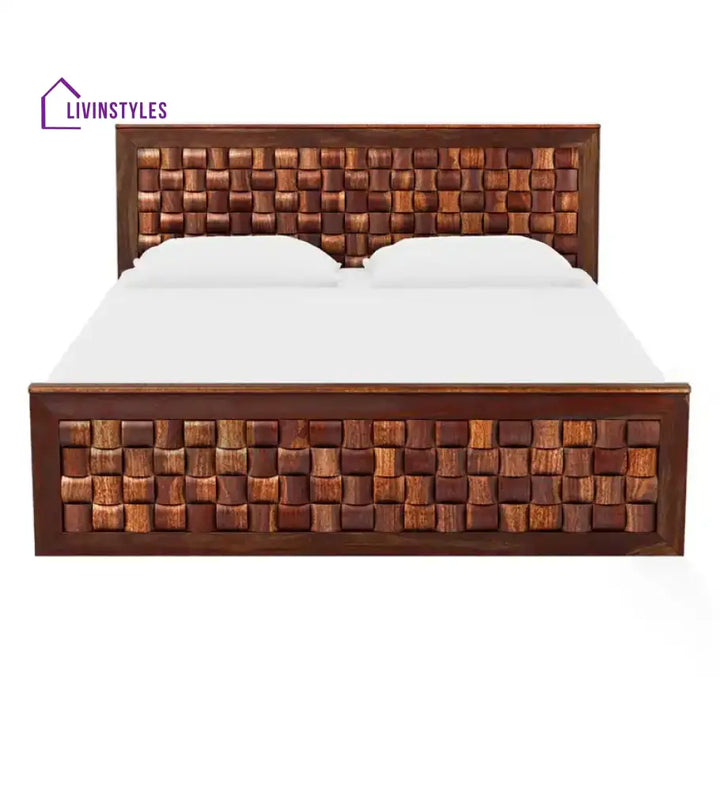 Niware Solid Sheesham Wood Beds Bed without storage