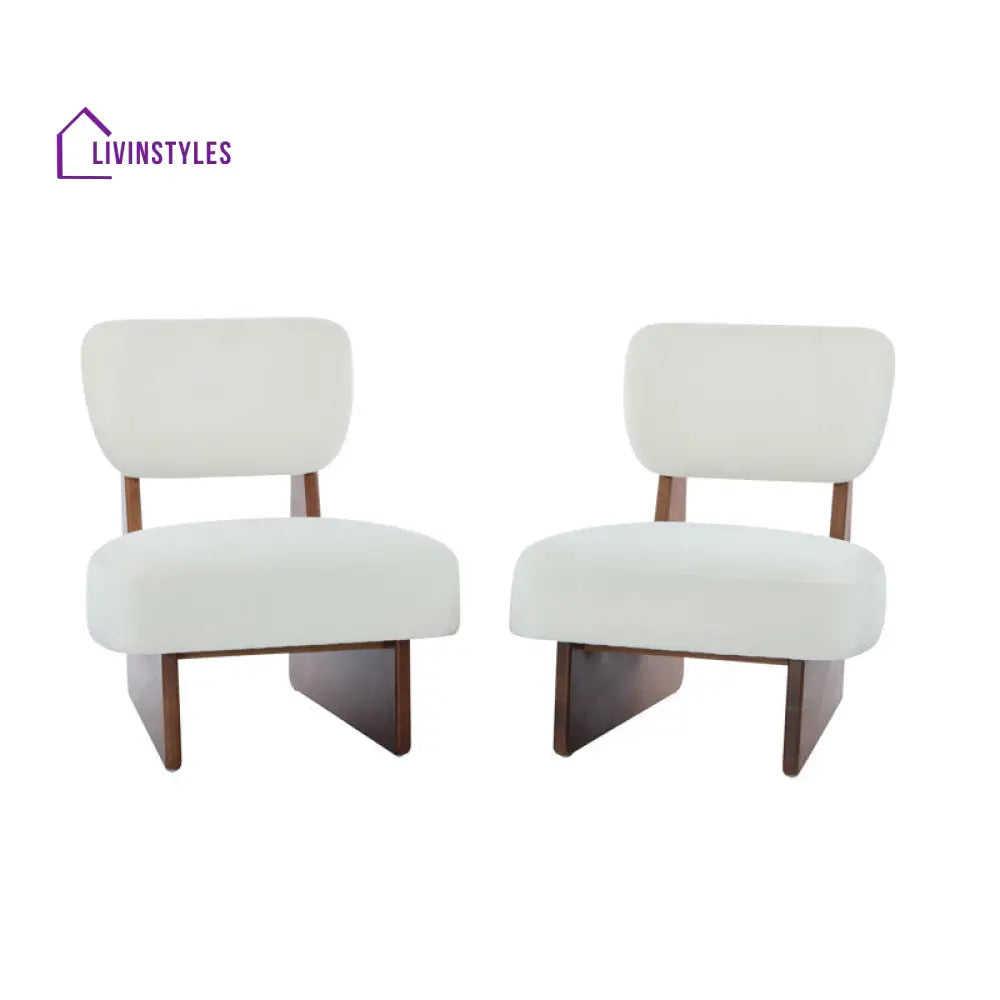 Ayushi Solid Wood and Fabric Arm Chair | Living Room Chair | Lounge Chair