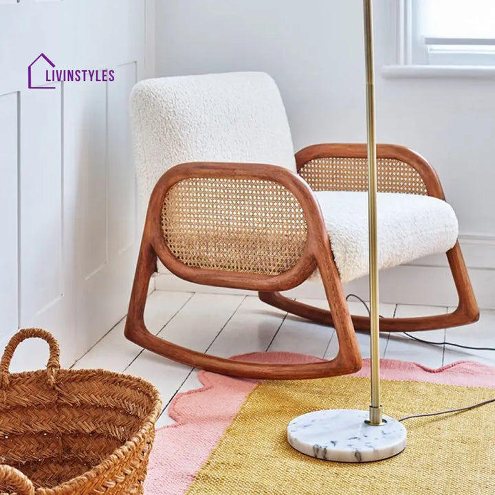 Brielle Sheesham Wood Rocking Chair for Living Room