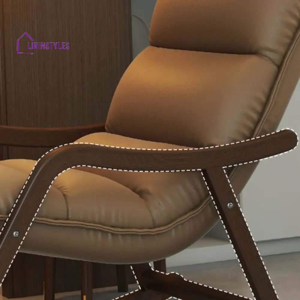 Celestia Wooden Rocking Chair for Living Room