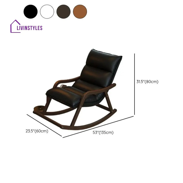Celestia Wooden Rocking Chair for Living Room