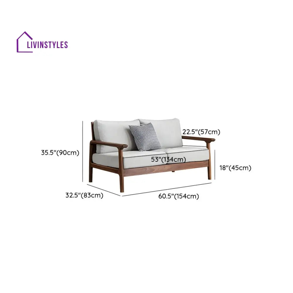 Chaitrali Solid Wood 3 Seater Sofa Set for Living Room