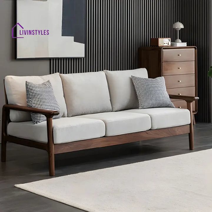 Chaitrali Solid Wood 3 Seater Sofa Set for Living Room