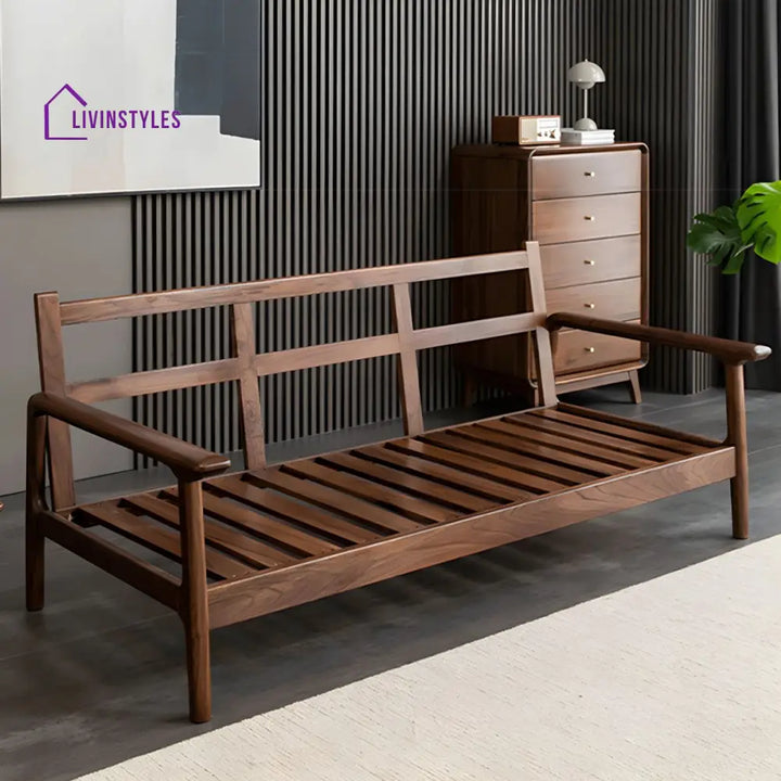 Chaitrali Solid Wood 3 Seater Sofa Set for Living Room