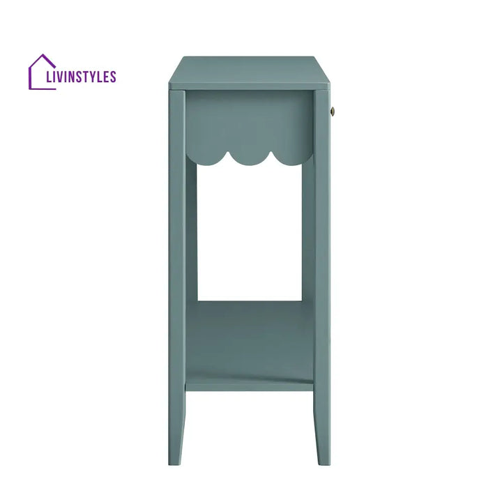Henley Scalloped Edge Console Table Blue Spruce Console Tables