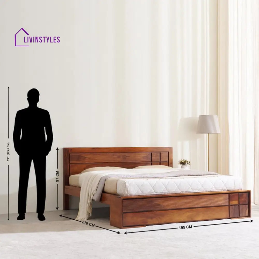 Cheslav Solid Wood Bed without Storage