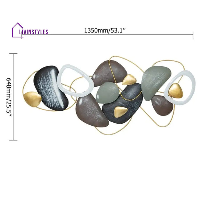 Coastal Creative Metal Stone Wall Art