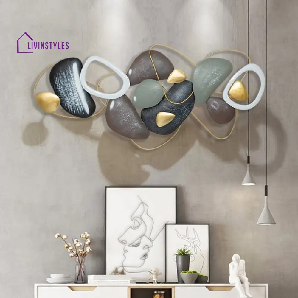 Coastal Creative Metal Stone Wall Art