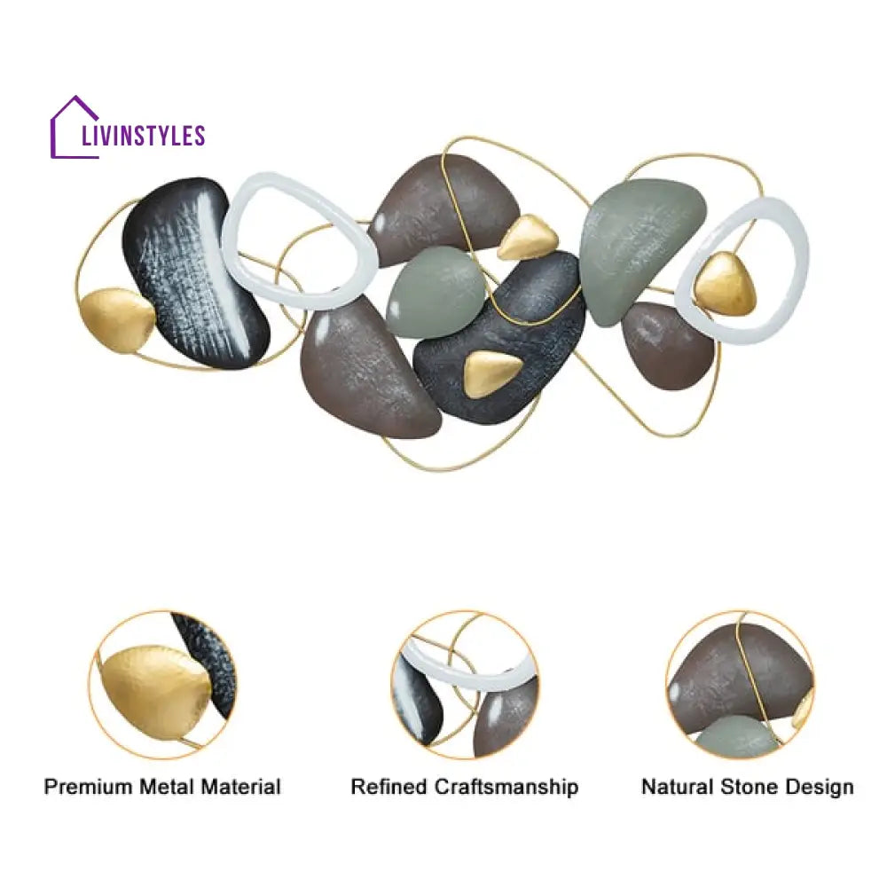 Coastal Creative Metal Stone Wall Art