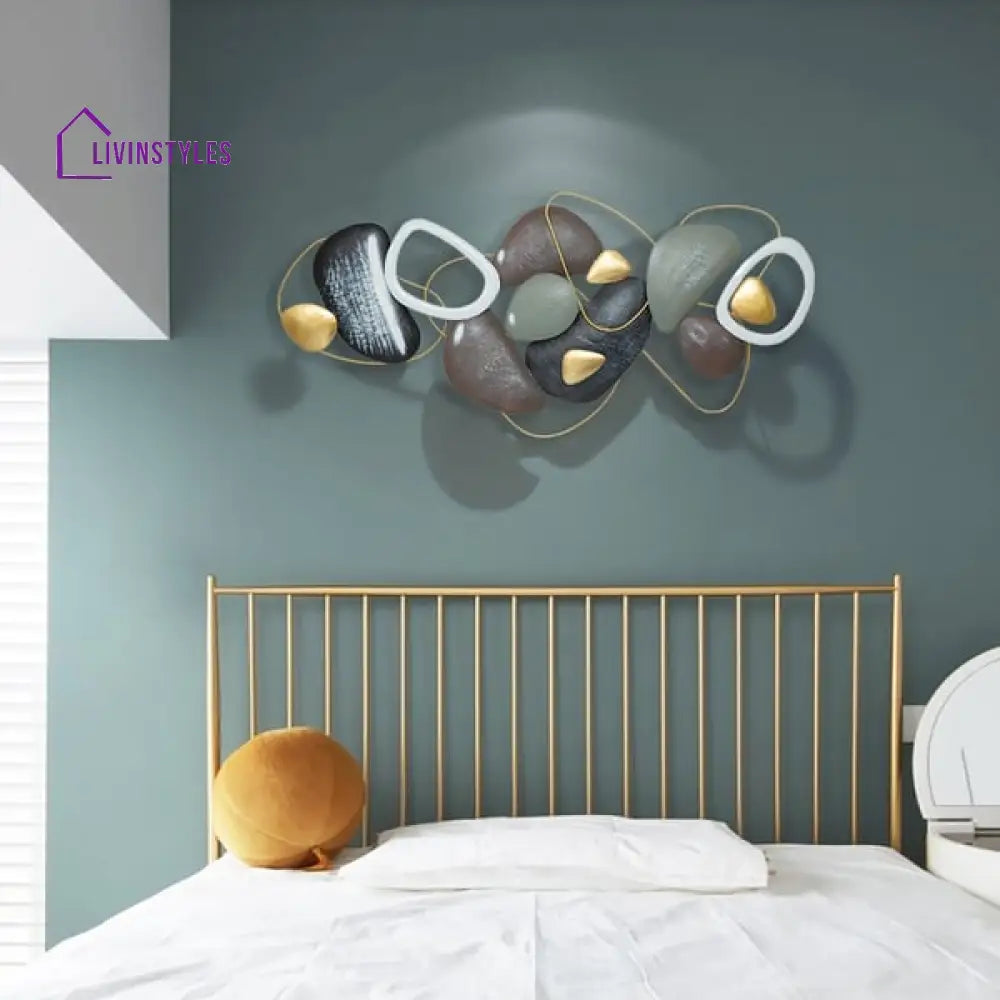 Coastal Creative Metal Stone Wall Art