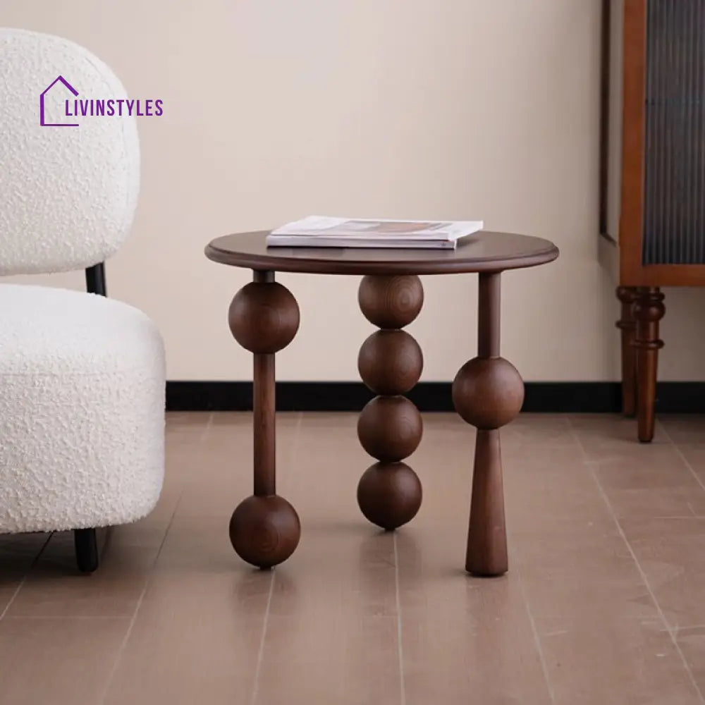 Dahlia Wooden Side Table for Living Room