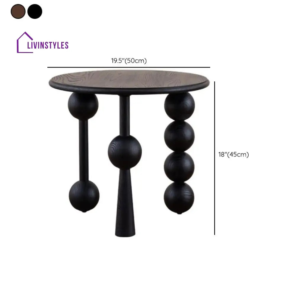 Dahlia Wooden Side Table for Living Room