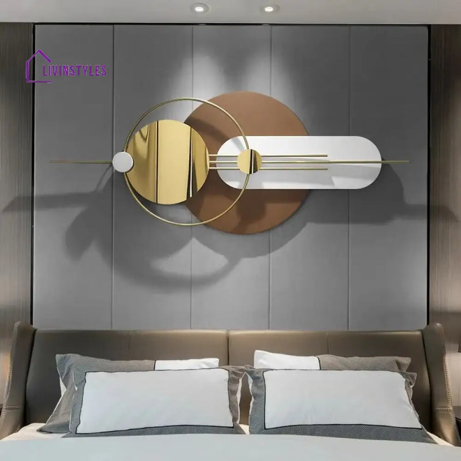 Desert Tan With White Color Wall Decor Metal Wall Art