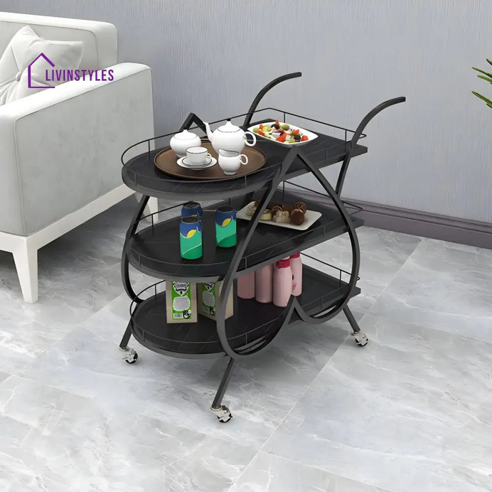 Dev Stainless Steel Kitchen Trolley