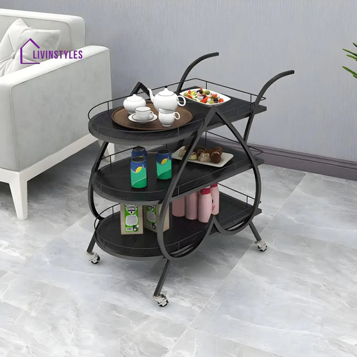 Dev Stainless Steel Kitchen Trolley