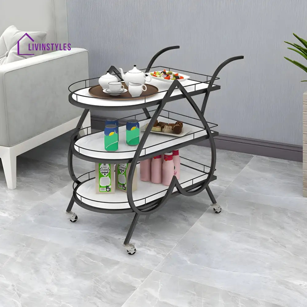 Dev Stainless Steel Kitchen Trolley