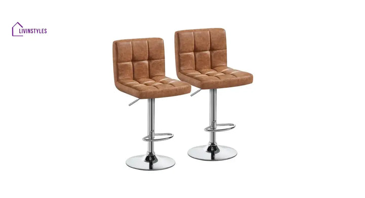Dhruv Tan Color Gerrilyn Swiel Adjustable Bar Stool