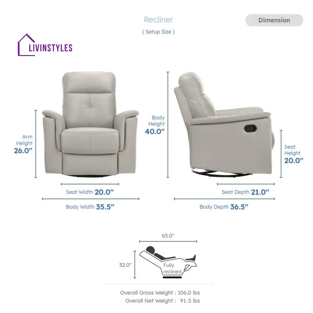 Disha 1 Seater Manual Recliner