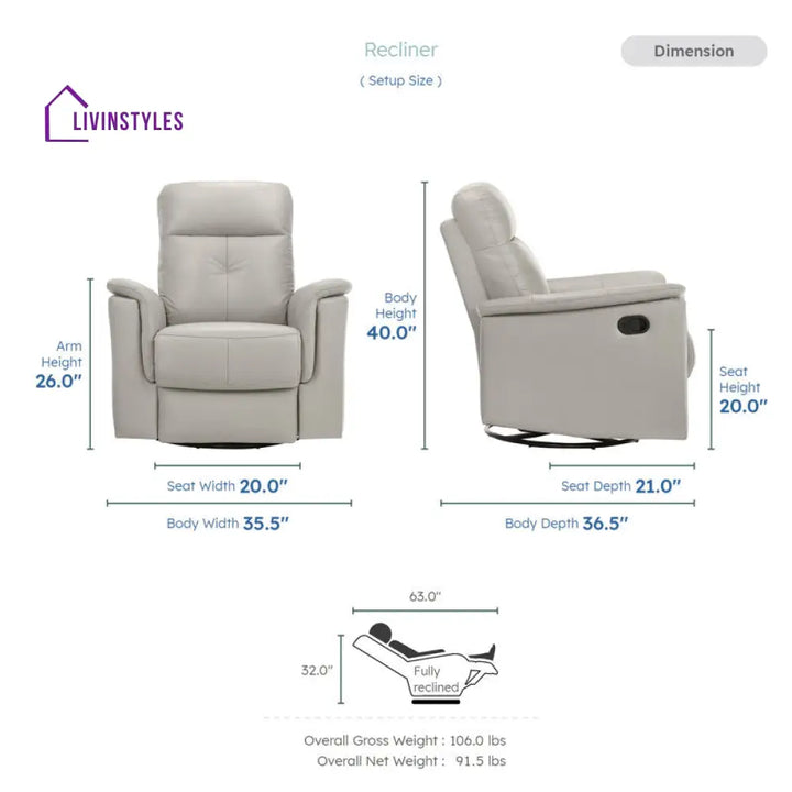 Disha 1 Seater Manual Recliner