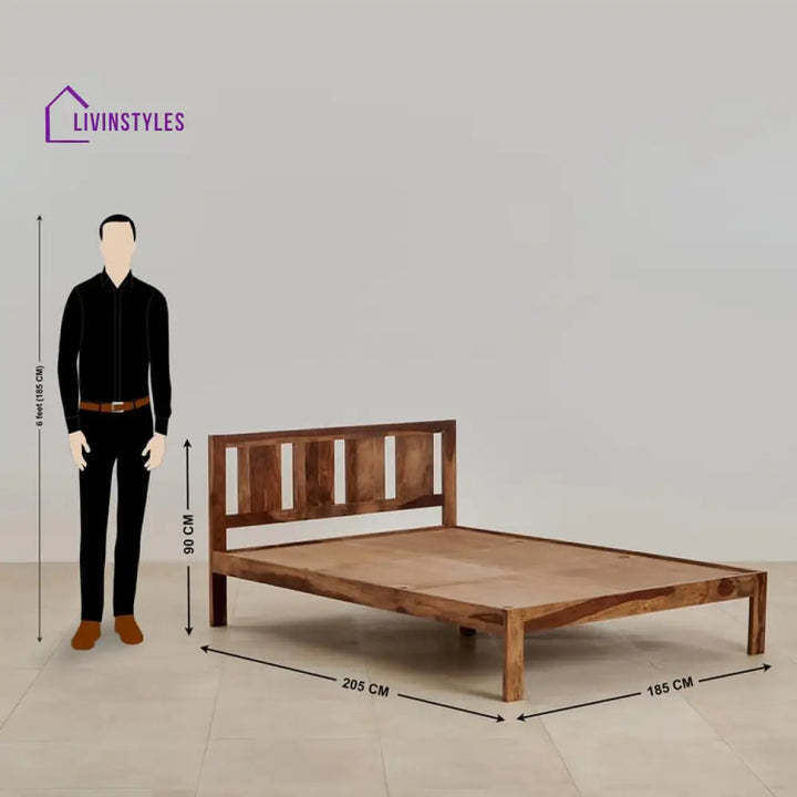 Dobrynya Solid Wood Bed without Storage