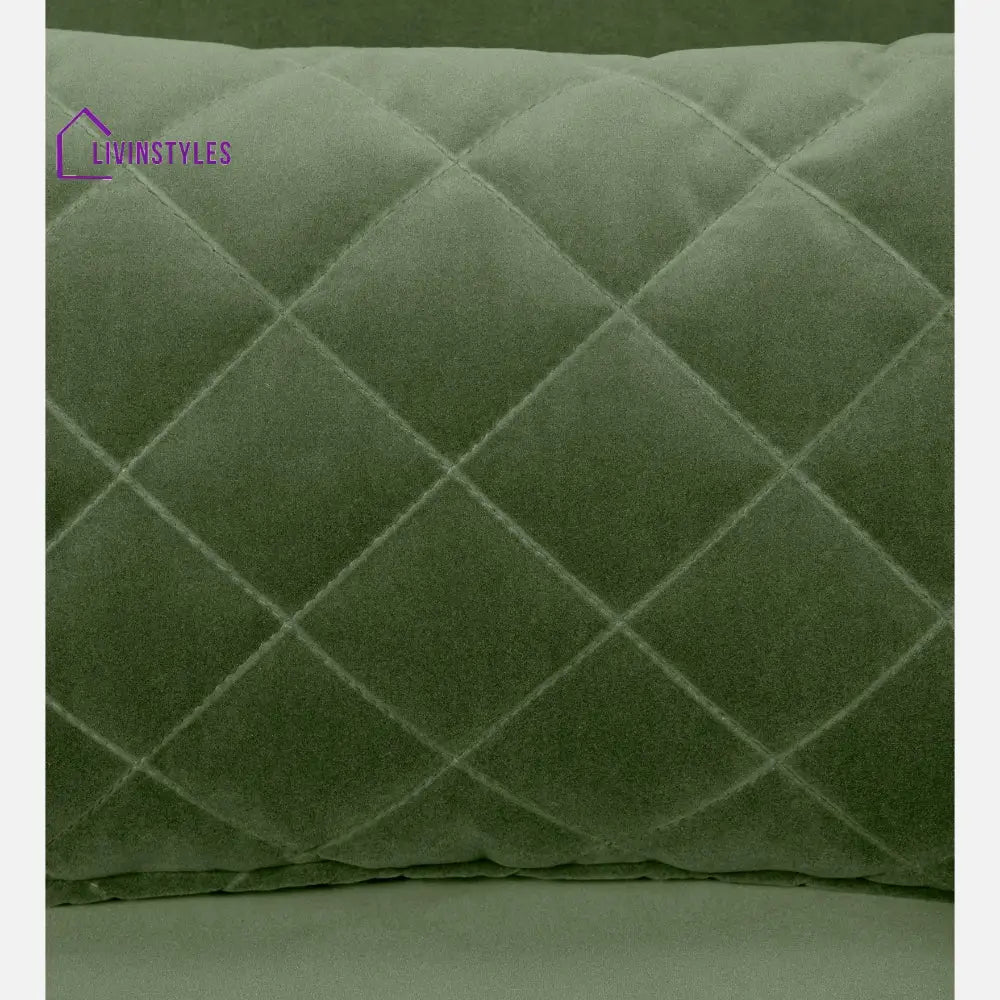 Efim Jade Green Fabric 2 Seater Sofa With Lounger