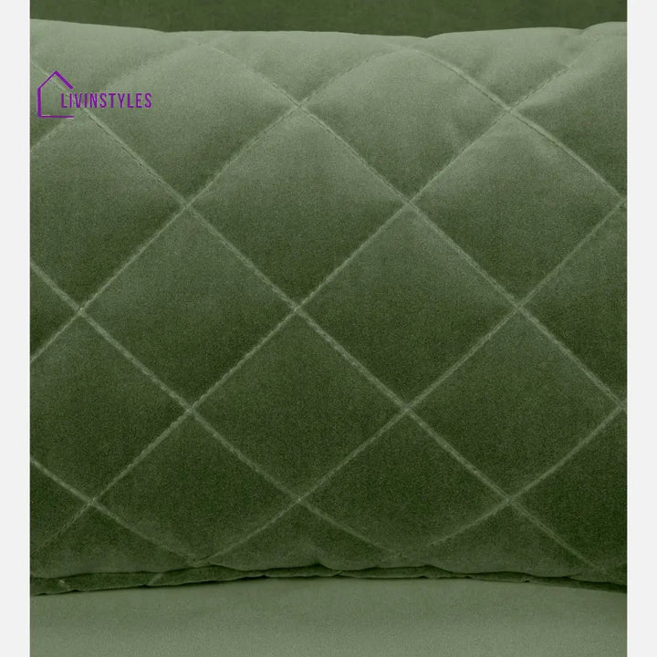 Efim Jade Green Fabric 2 Seater Sofa With Lounger