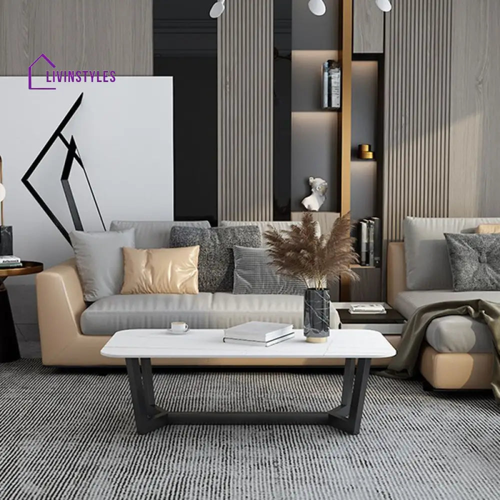 Ekansh Stainless Steel Coffee Table for Living Room