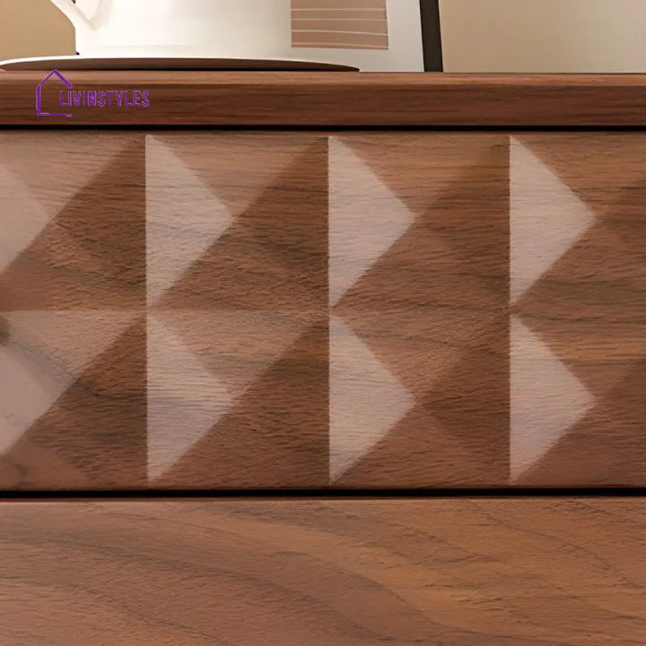 Ekaterina Solid Walnut Wood Chest of Drawers for Luxury Homes