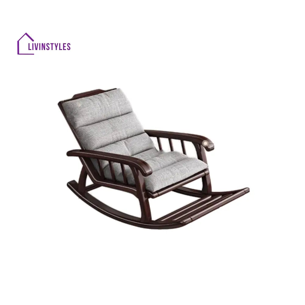 Elowen Solid Wood Rocking Chair for Living Room