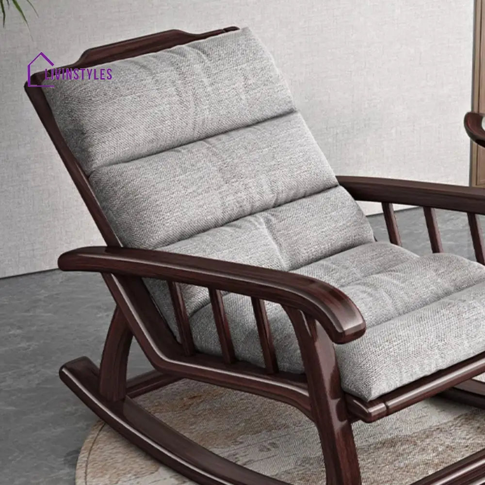 Elowen Solid Wood Rocking Chair for Living Room