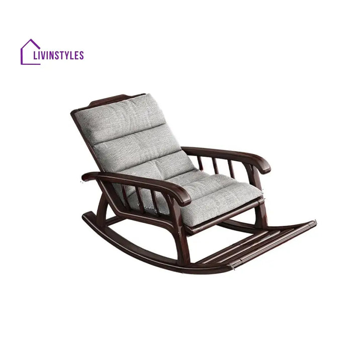 Elowen Solid Wood Rocking Chair for Living Room