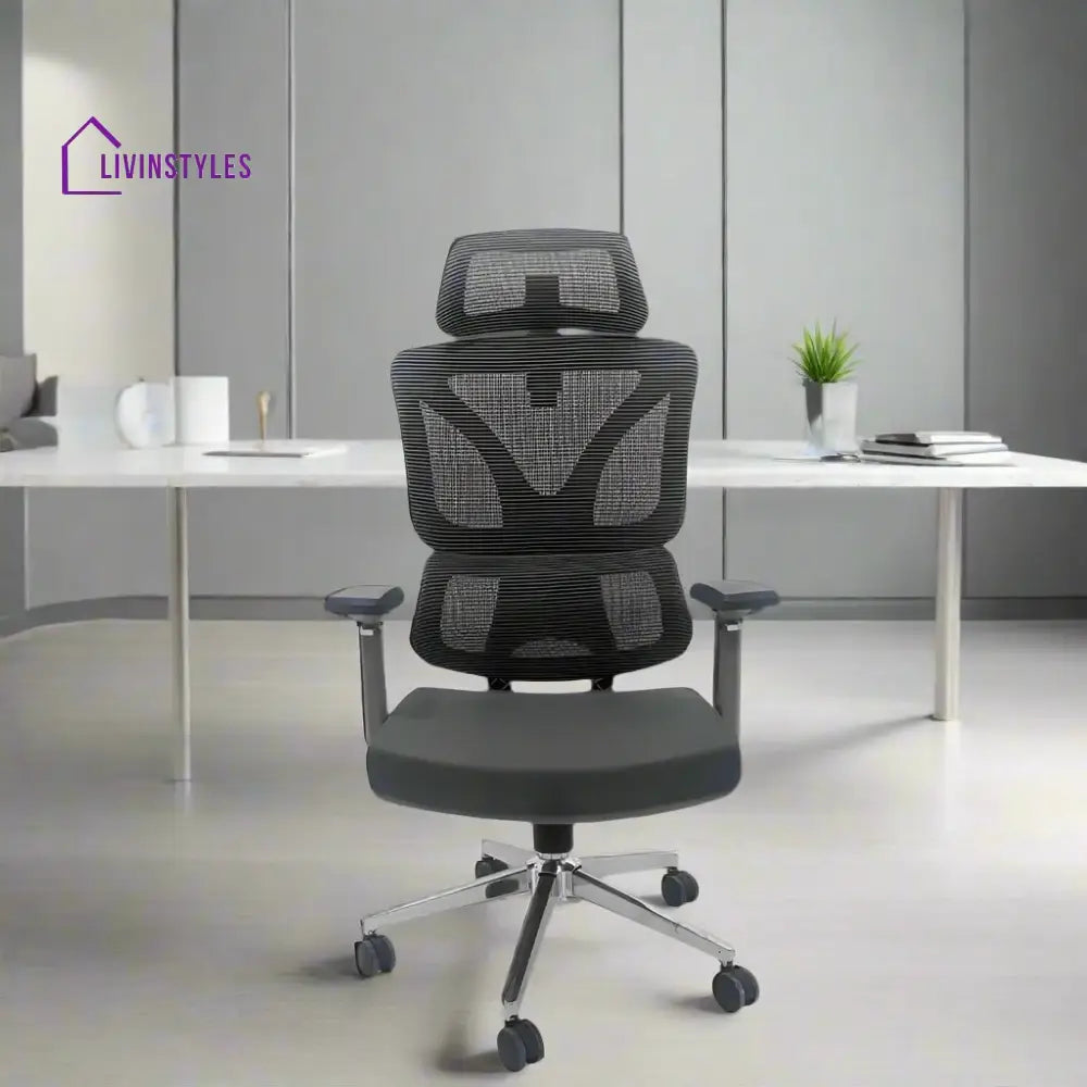 Ergo Gladiator Executive Office Chair with Head Rest – LivIn Styles